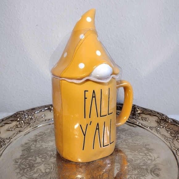 Rae Dunn Artisan Collection by Magenta Yellow FALL Y'ALL Gnome Mug - Picture 2 of 4